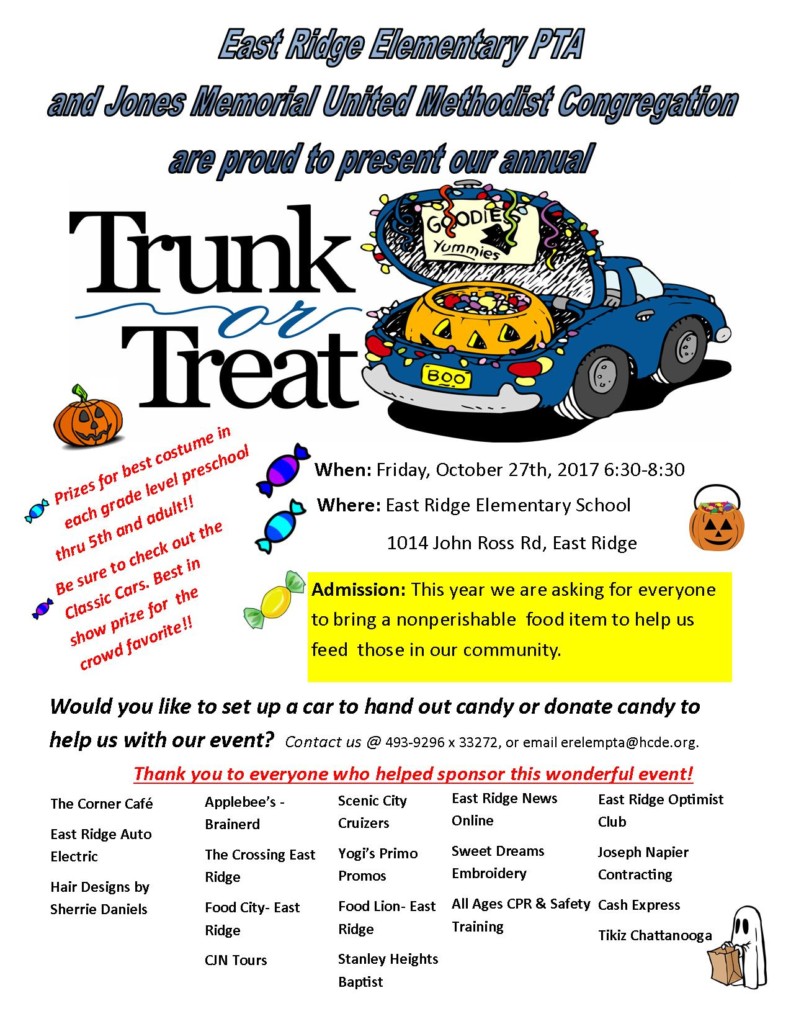 Trunk or Treat at East Ridge Elementary East Ridge News Online