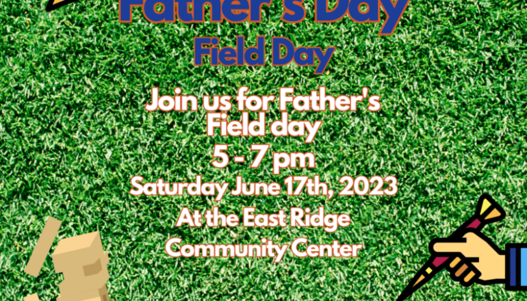 City to Celebrate Dads with Father’s Day Field Event