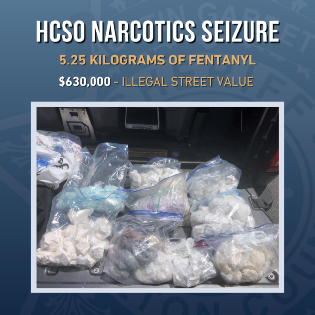 HCSO Narcotics Detectives Seize More than Half-Million in Fentanyl ...
